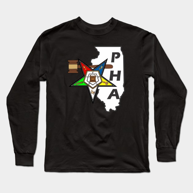 Illinois OES PHA PM Long Sleeve T-Shirt by Brova1986